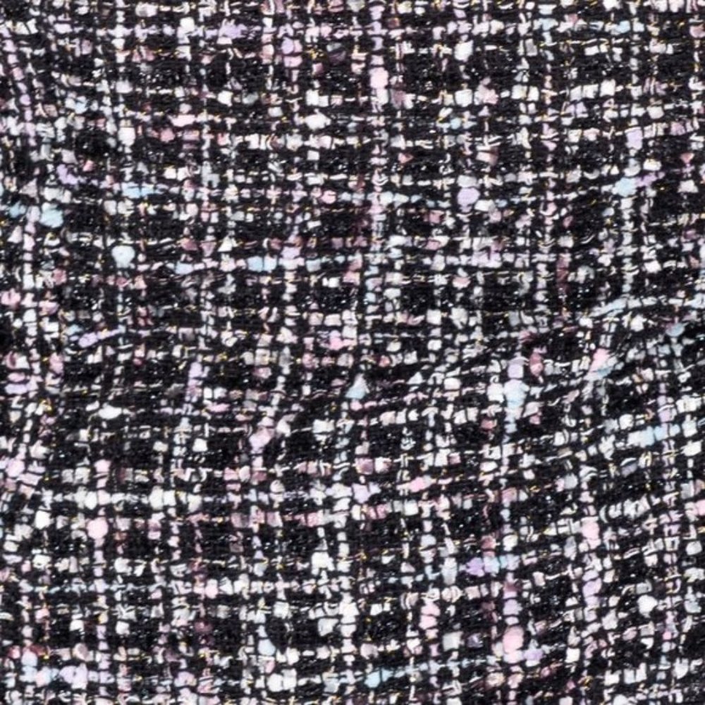 Bella Black & White Tweed Plaid Raw Hem Blazer - Picture 10 of 12